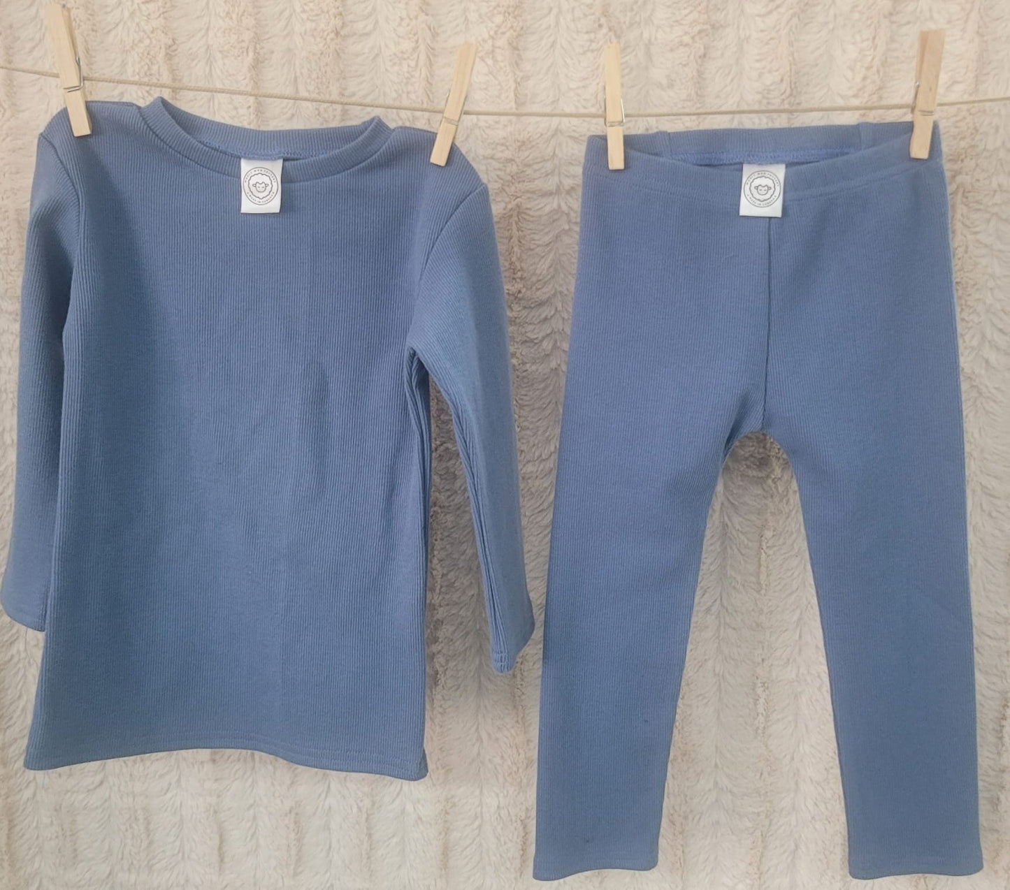 Earth Soft Mid-Weight Ribber Base Layer in Snuggle Blue