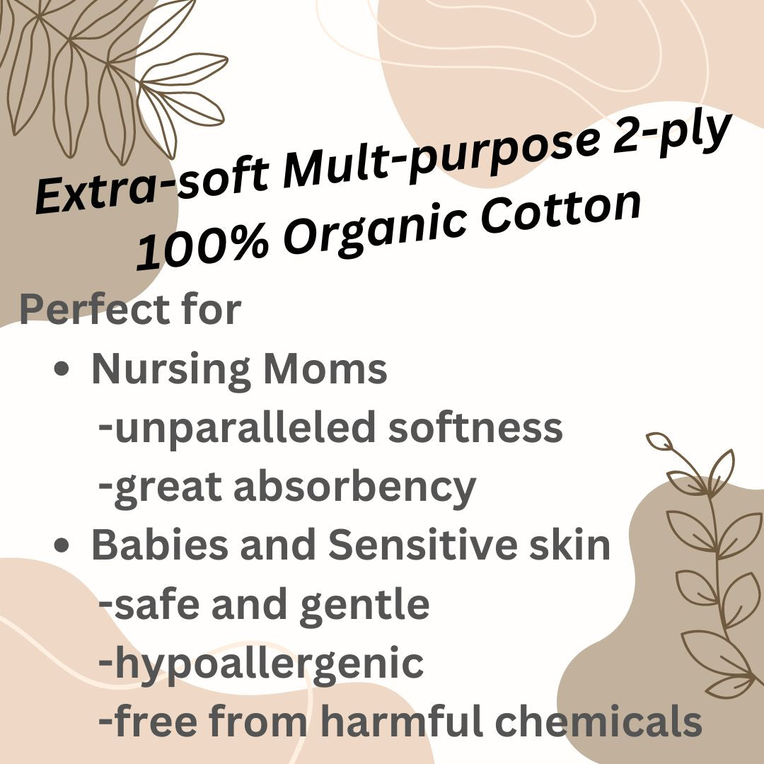 Luxury & Sustainability: Ultra-Premium 100% organic cotton wash cloths