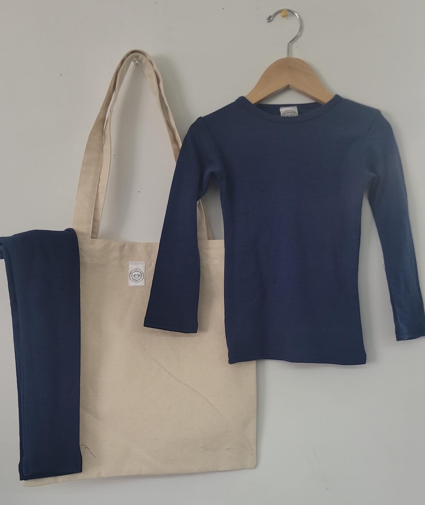 100% Merino Wool Base Layer in Battle Blue (Full Length Sleeve)