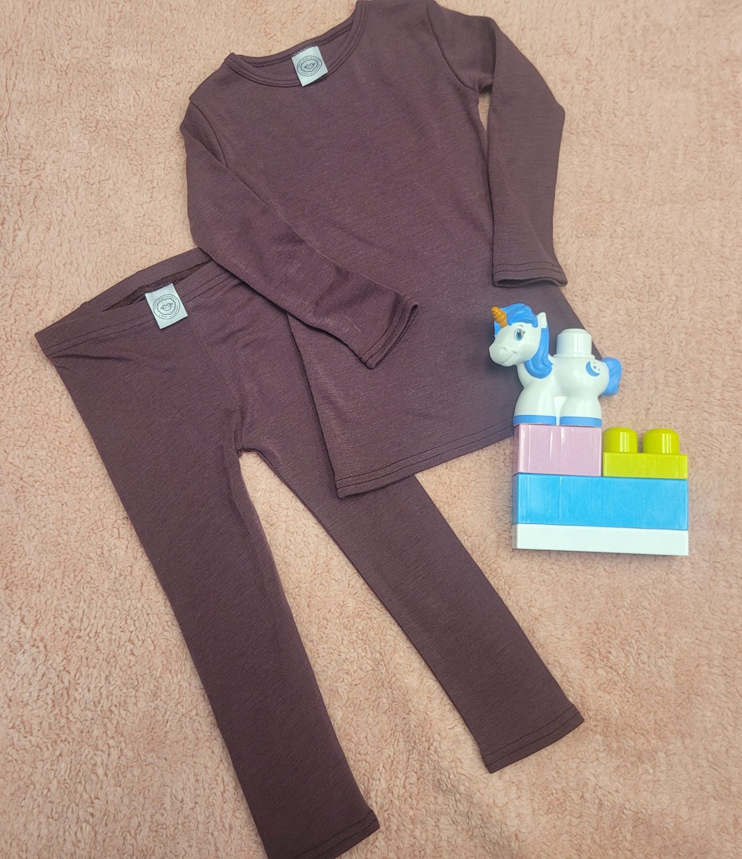 100% Merino Wool Basic Layer 2.0 in Dark Mulberry (Perfect fit)