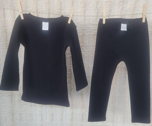 Earth Soft Mid-Weight Ribbed Base Layer in Ninja Night