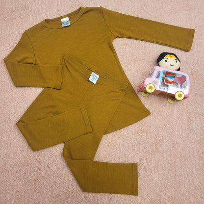 100% Merino Wool Basic Layer 2.0 in Gold Fortune (Perfect fit)