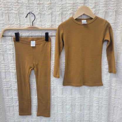 100% Merino Wool Basic Layer 2.0 in Gold Fortune (Perfect fit)